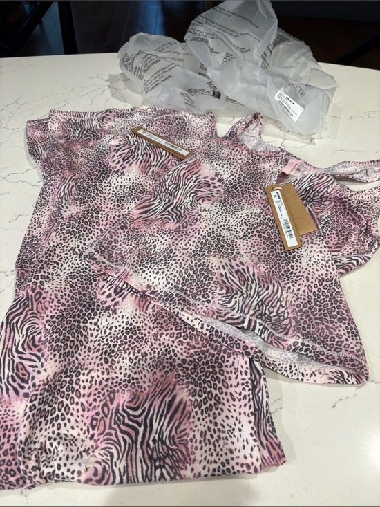 SKIMS Other - SKIMS Sleep Tank & Pants Set Bloom Multi Tawny Animal Print Sz Small NWT